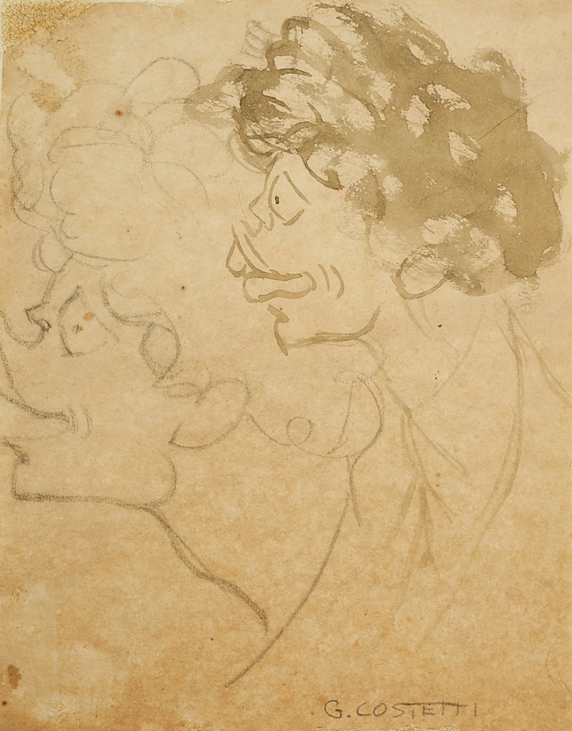 Caricatura di Giovanni Papini